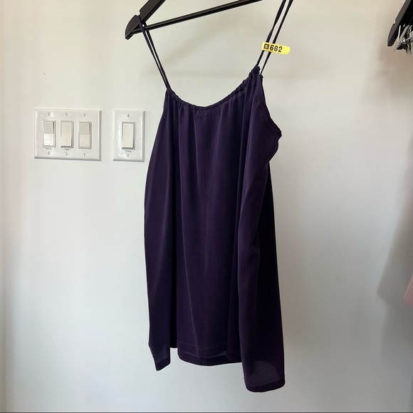 Olivaceous Silk tank | Purple, Small - Picture 2 of 4